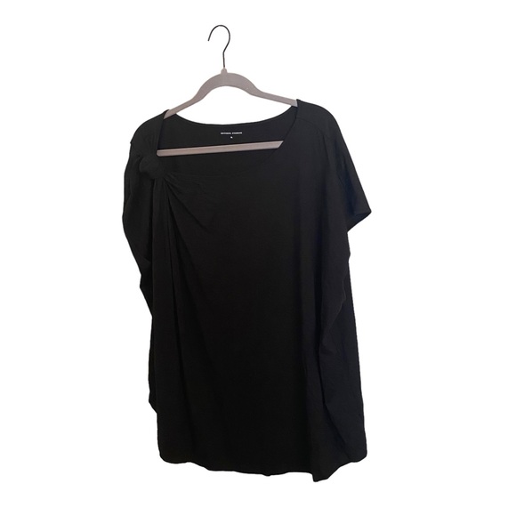 Universal Standard Tops - Universal Standard Black Knotted Shirt XL